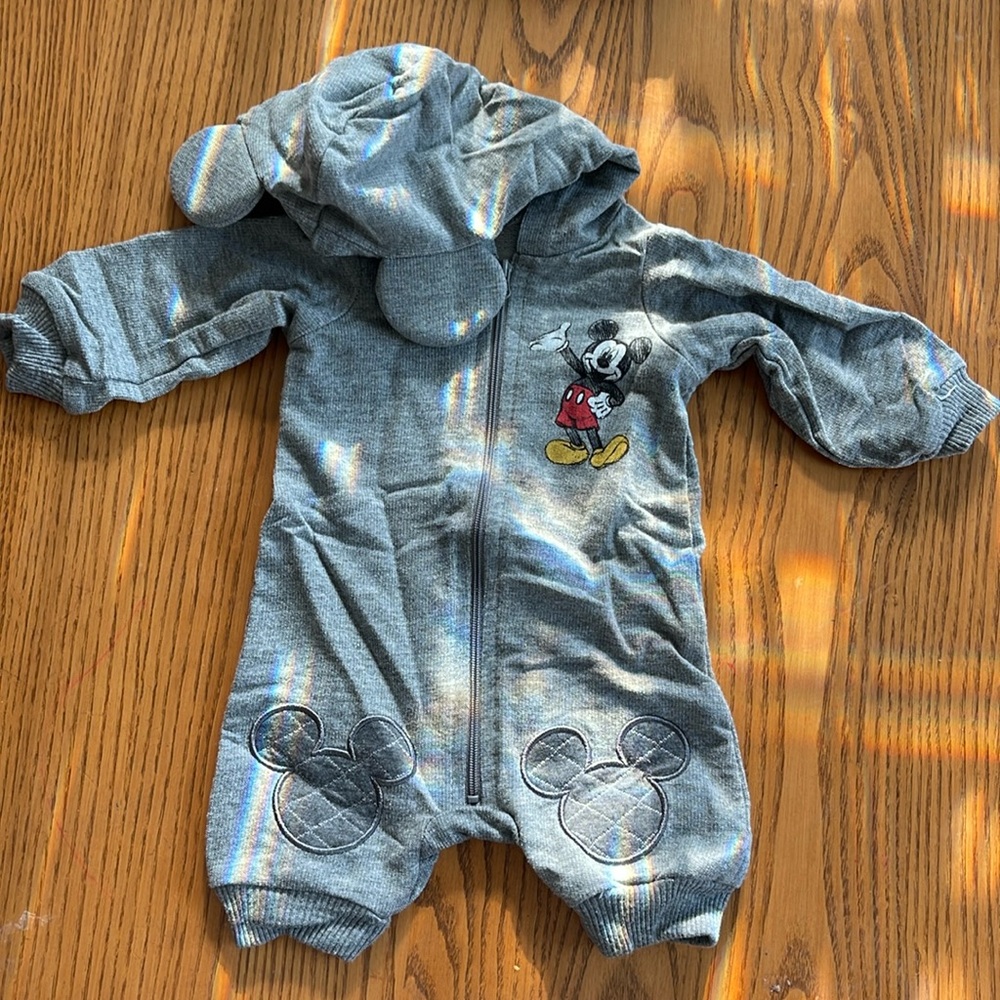 Disney zipper onesie
